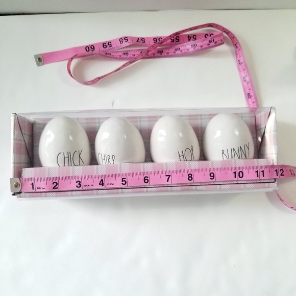 RAE DUNN EASTER CERAMIC EGGS NWT